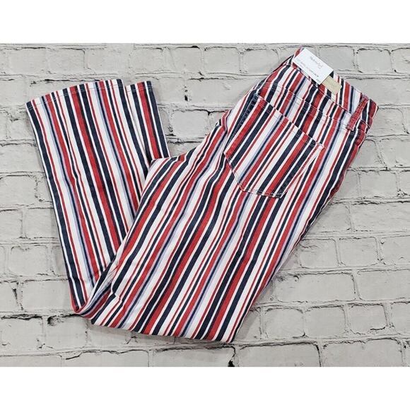 Skinnygirl Striped Button Fly Risk Taker Skinny Crop Jeans WOMENS SIZE 25/0 - Picture 6 of 10